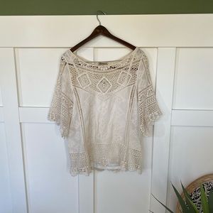 Cream Lace Blouse